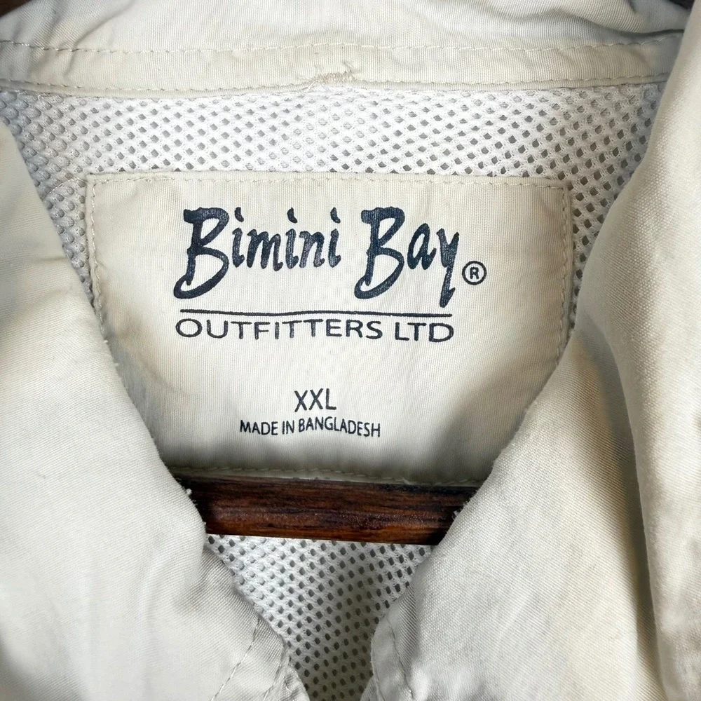 Bimini Bay Mens Fishing Shirt XXL Ventilated Utility Gorpcore Angler Outdoors